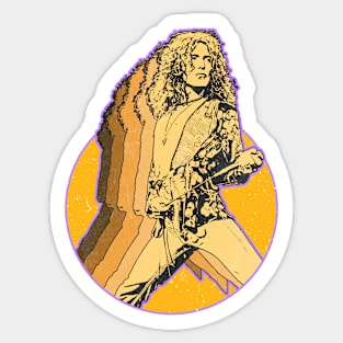 robert plant vintage art Sticker